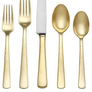 Reed & Barton Gold and Silver Flatware Set